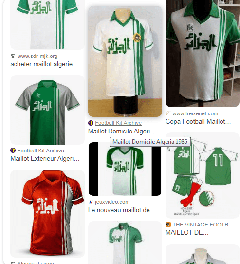 La petite histoire de l'indémodable maillot SONITEX de l'équipe nationale  algérienne – Ligue Nationale du Football Amateur